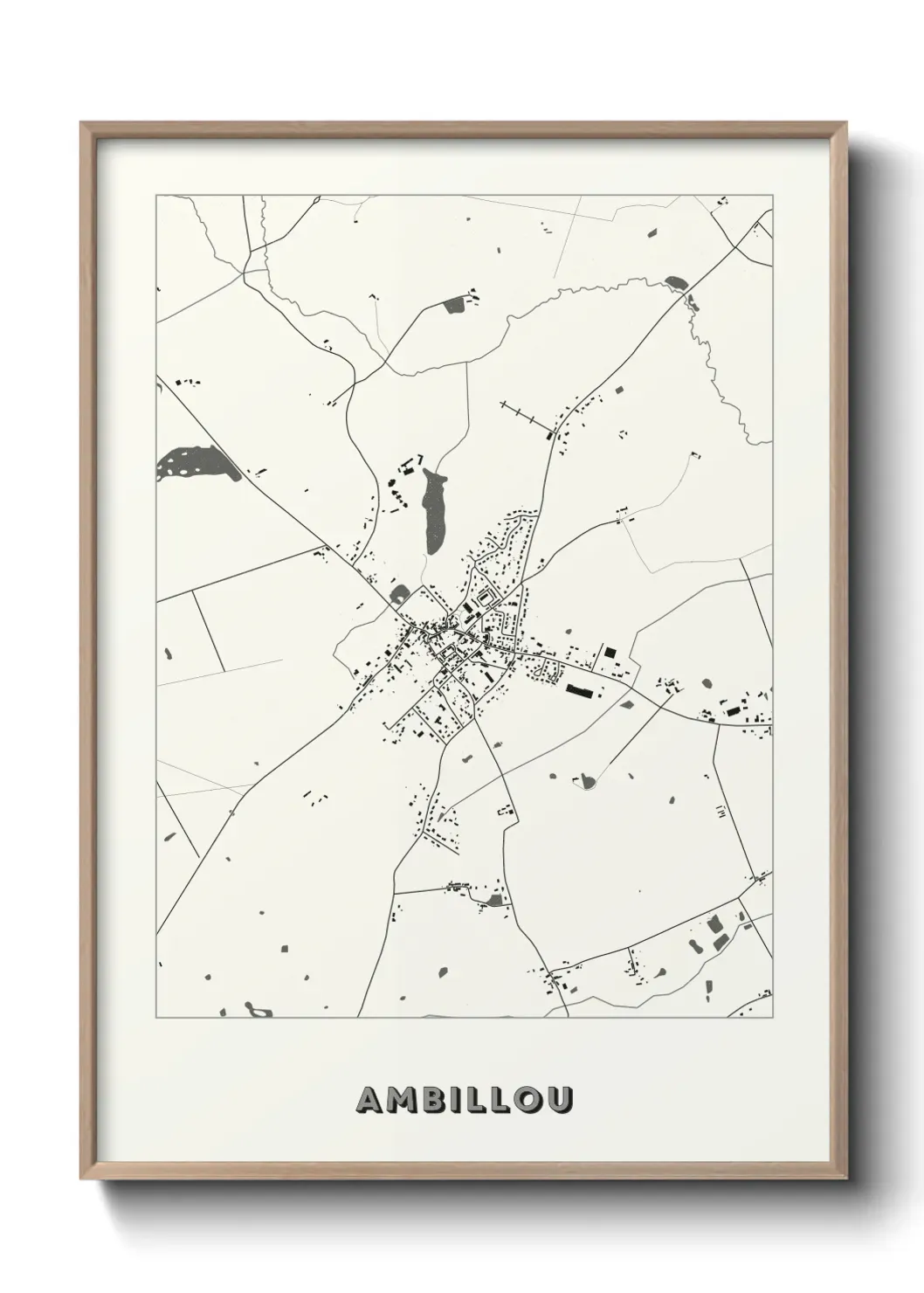 Un poster carte Ambillou