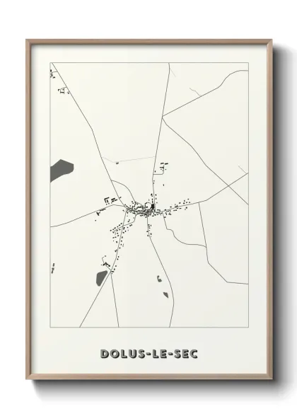 Une affiche de carte sur Dolus-le-Sec