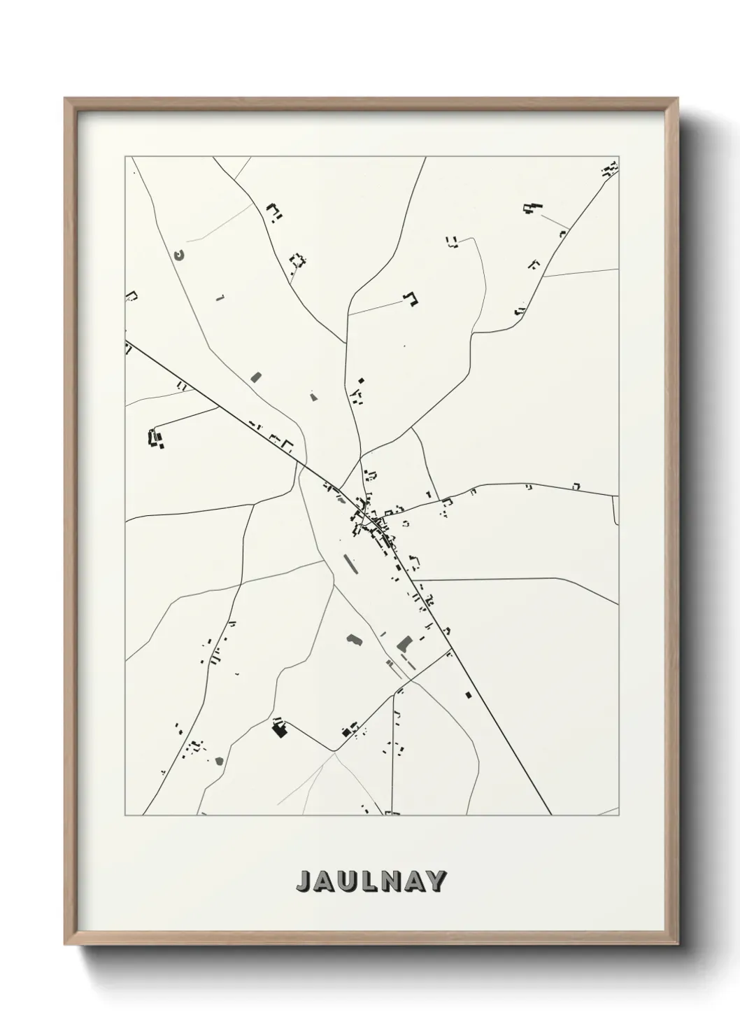 Un poster carte Jaulnay