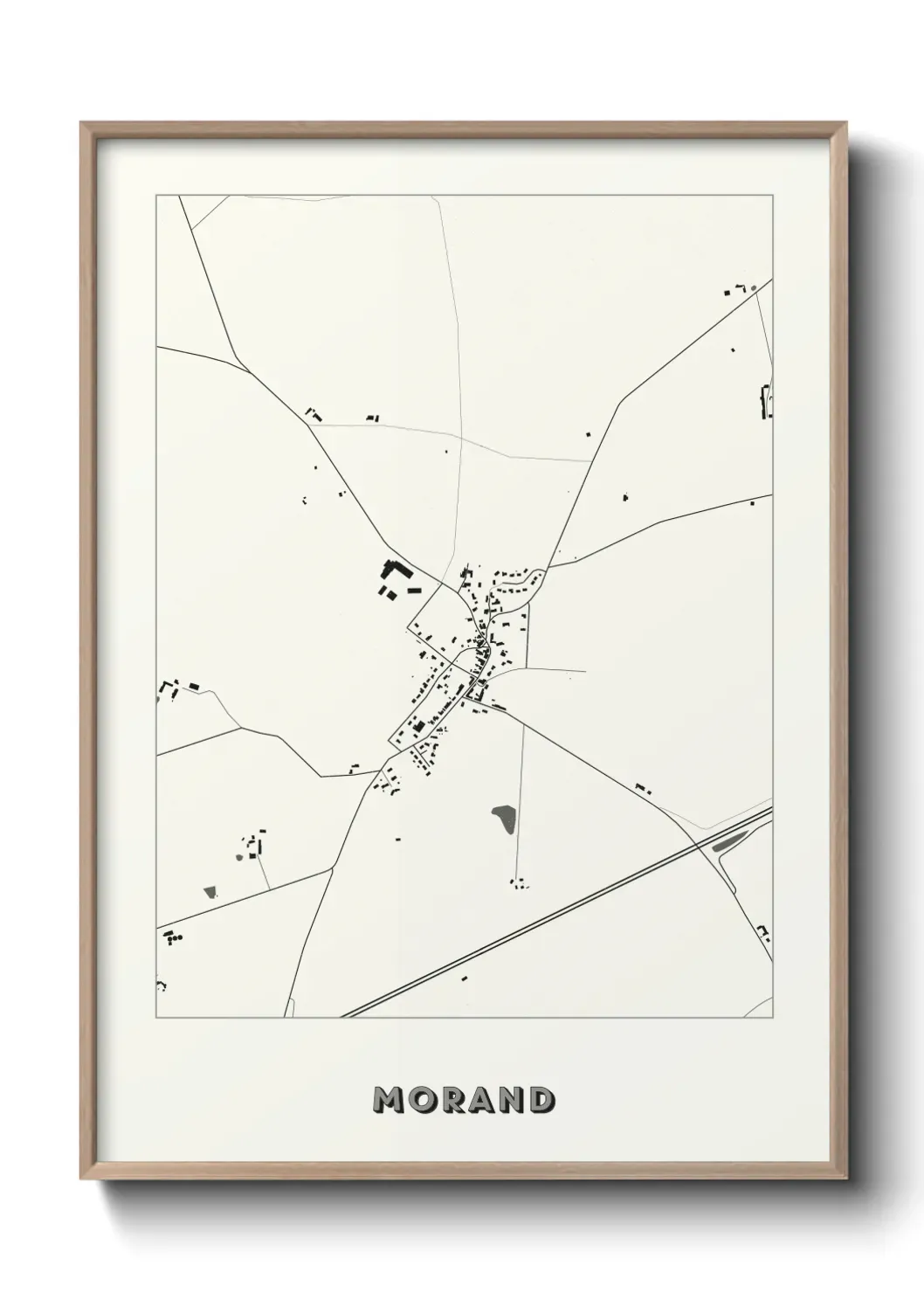 Un poster carte Morand
