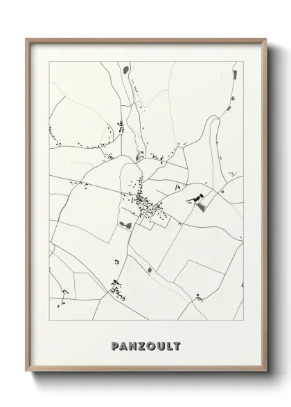Une affiche de carte sur Panzoult