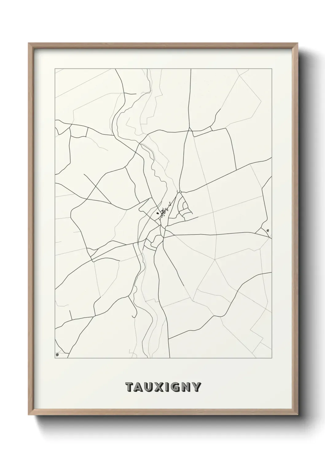 Un poster carte Tauxigny
