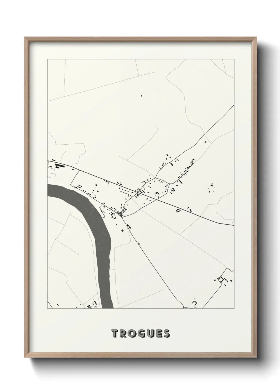 Un poster carte Trogues