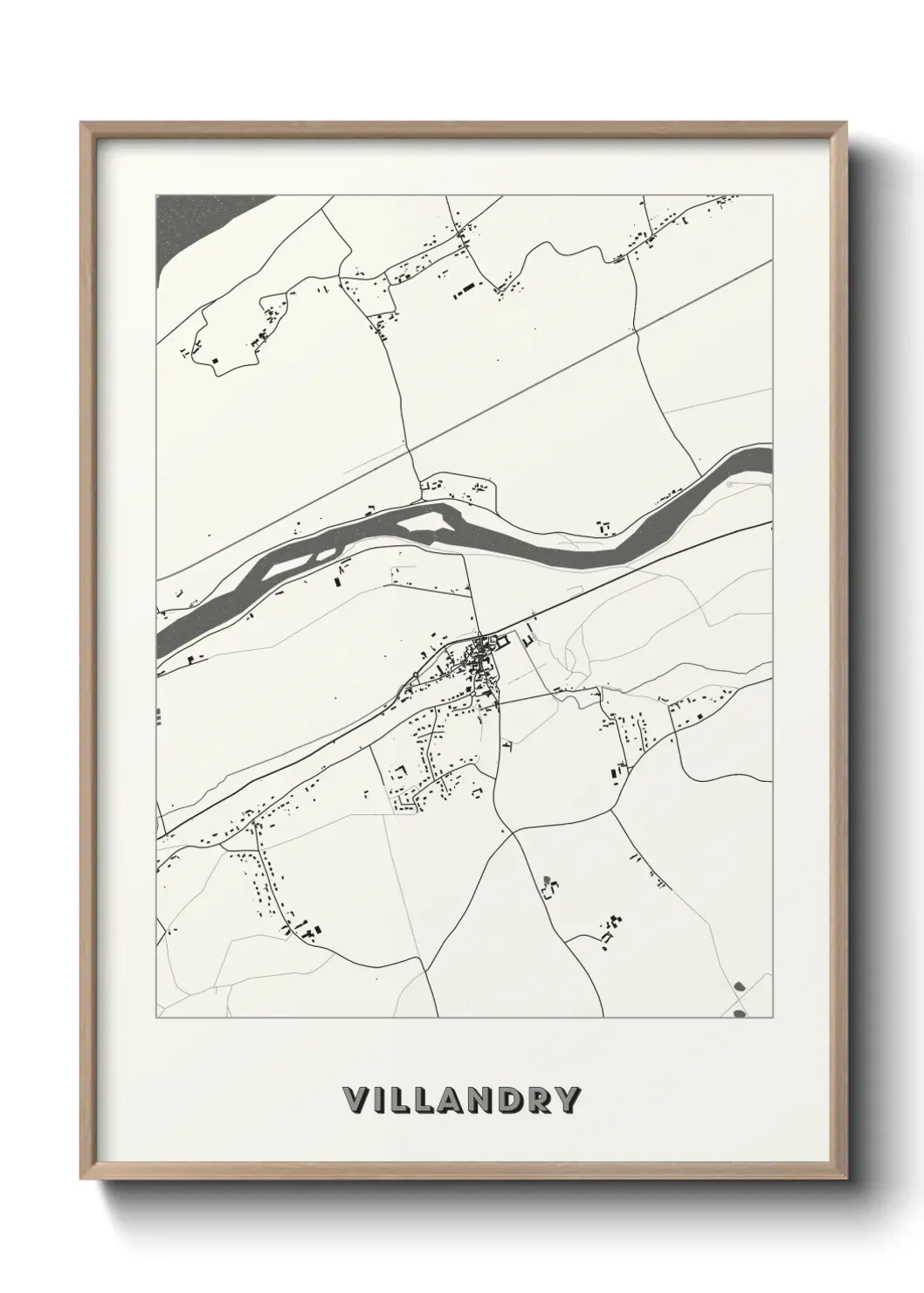Un poster carte Villandry