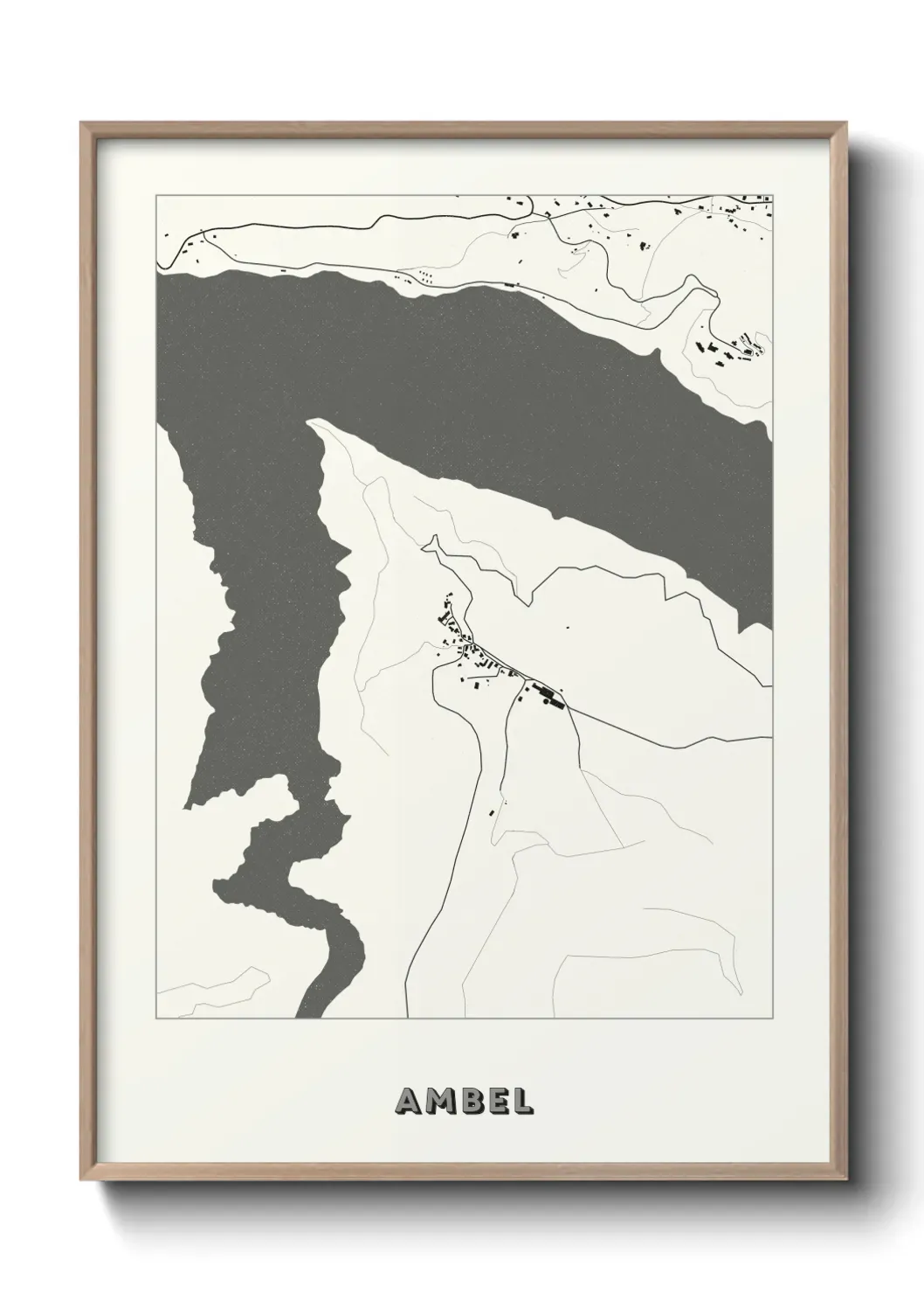 Un poster carte Ambel