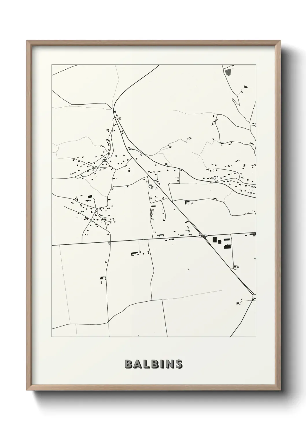 Un poster carte Balbins