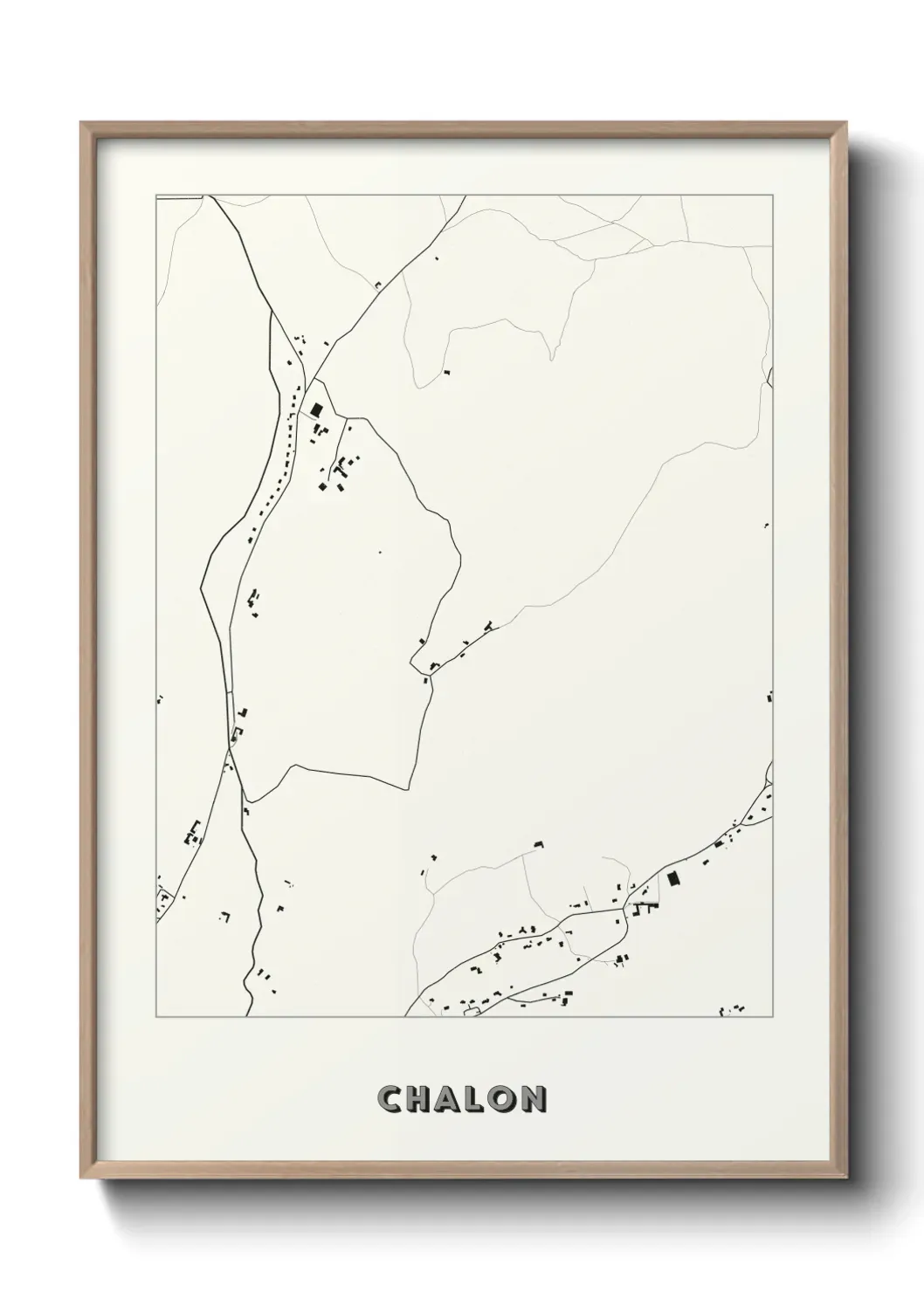 Un poster carte Chalon