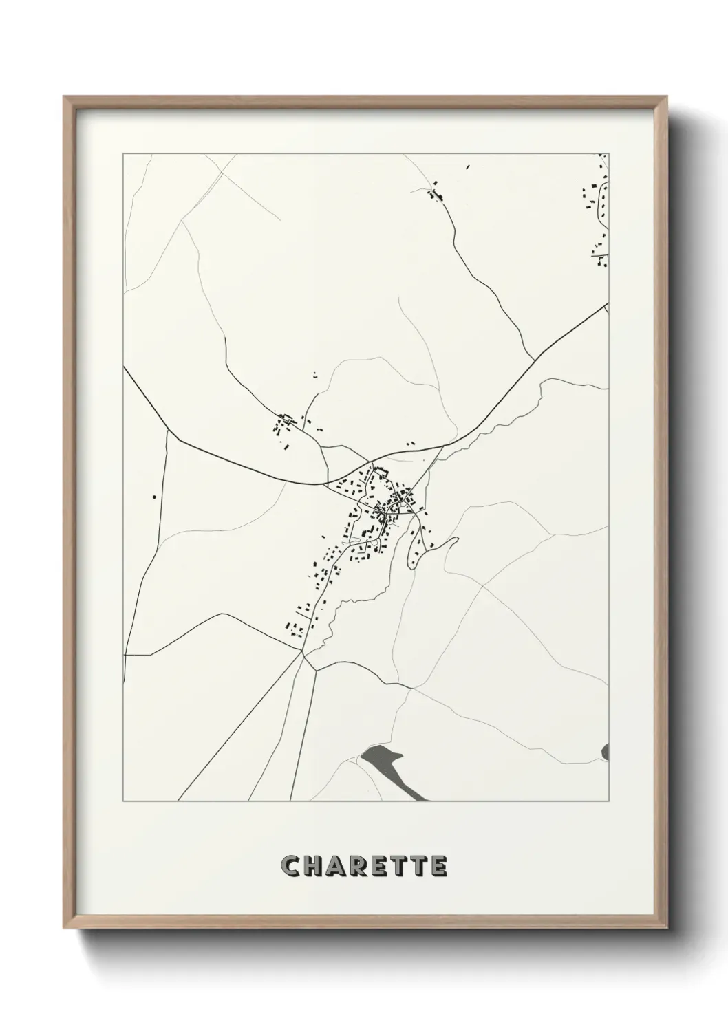 Un poster carte Charette