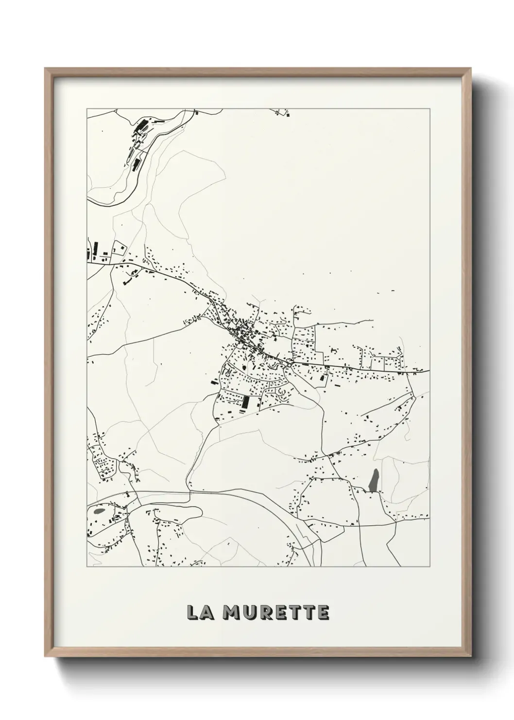 Un poster carte La Murette