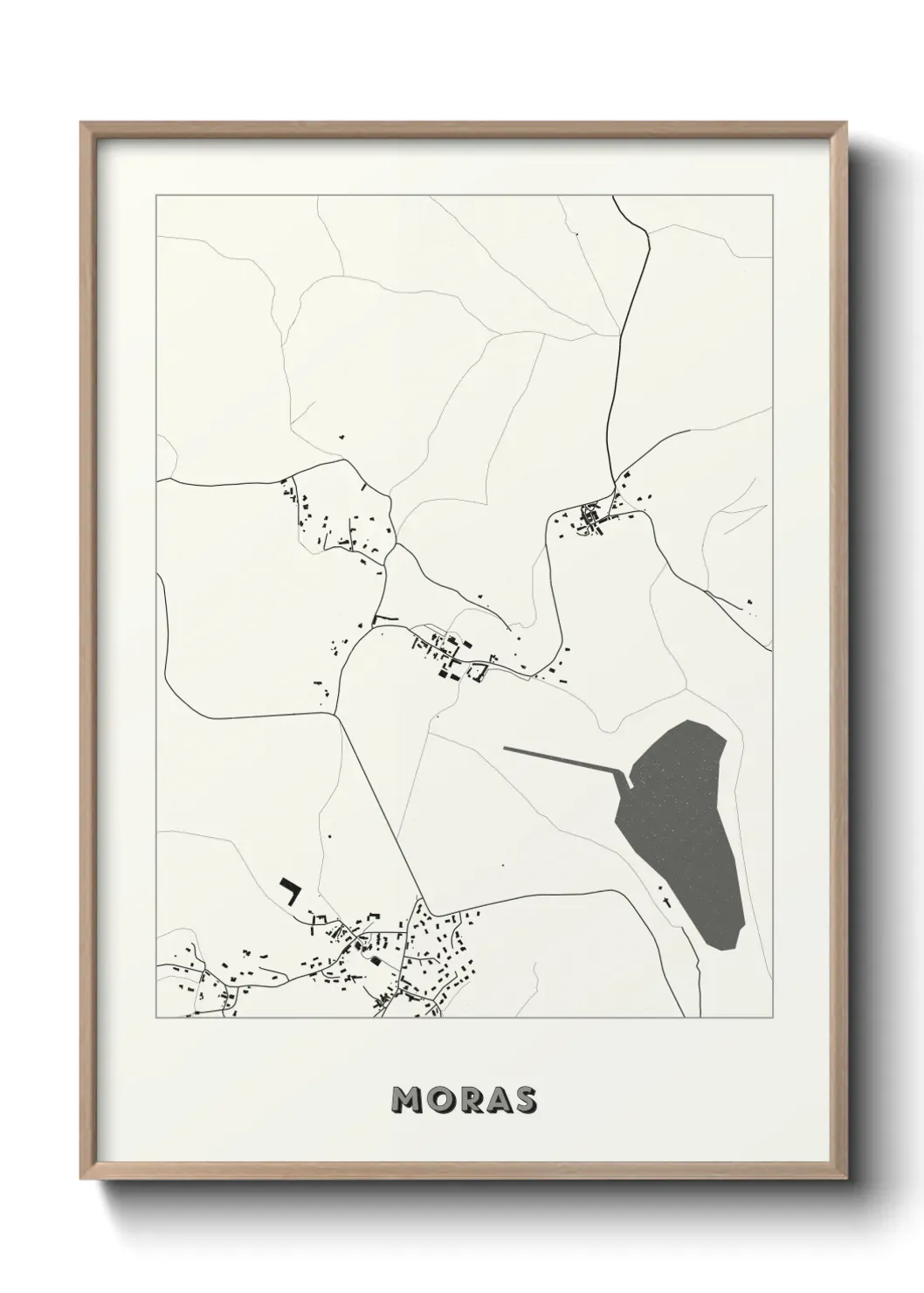 Un poster carte Moras