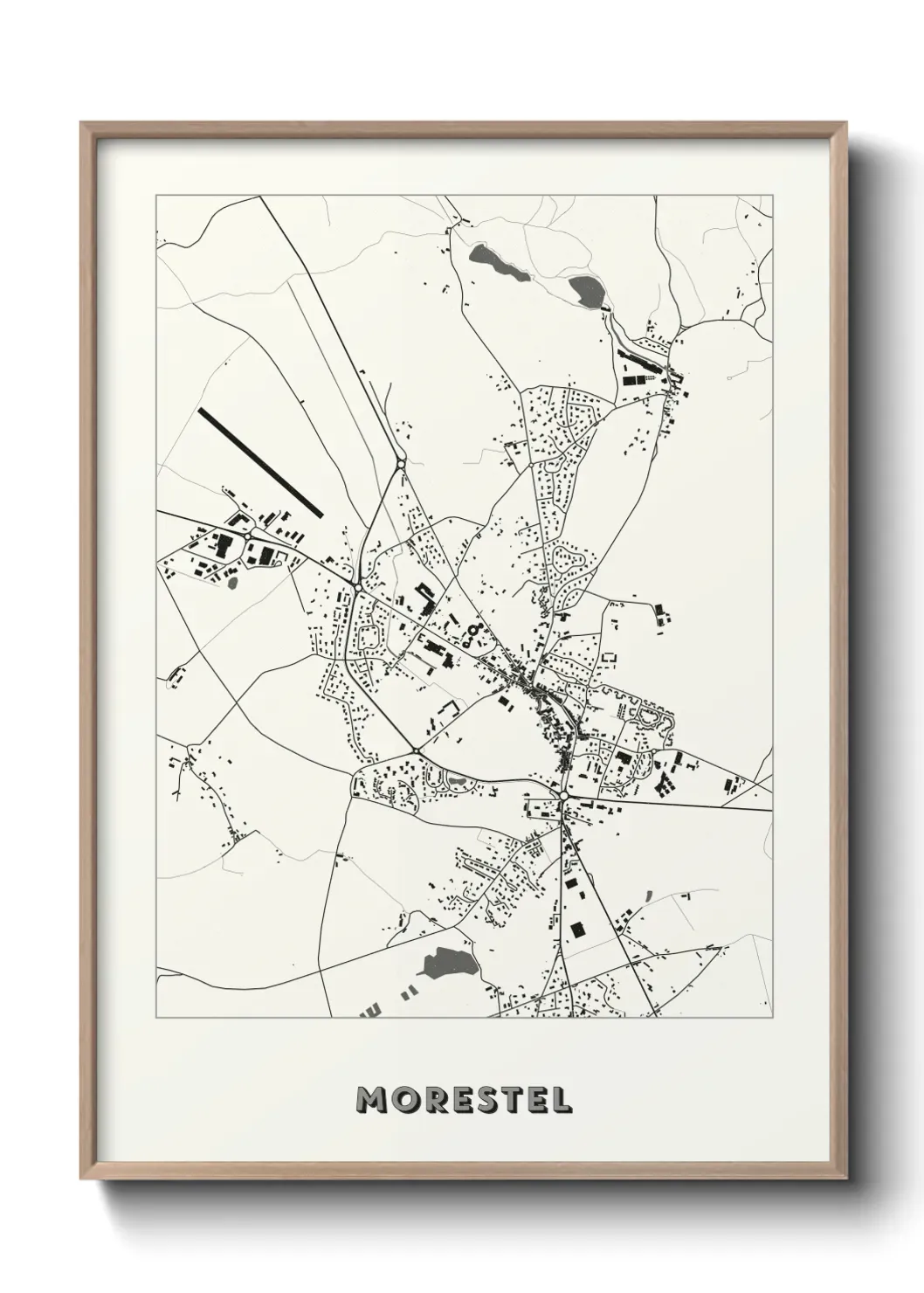 Un poster carte Morestel