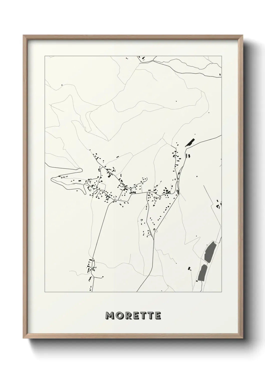 Un poster carte Morette