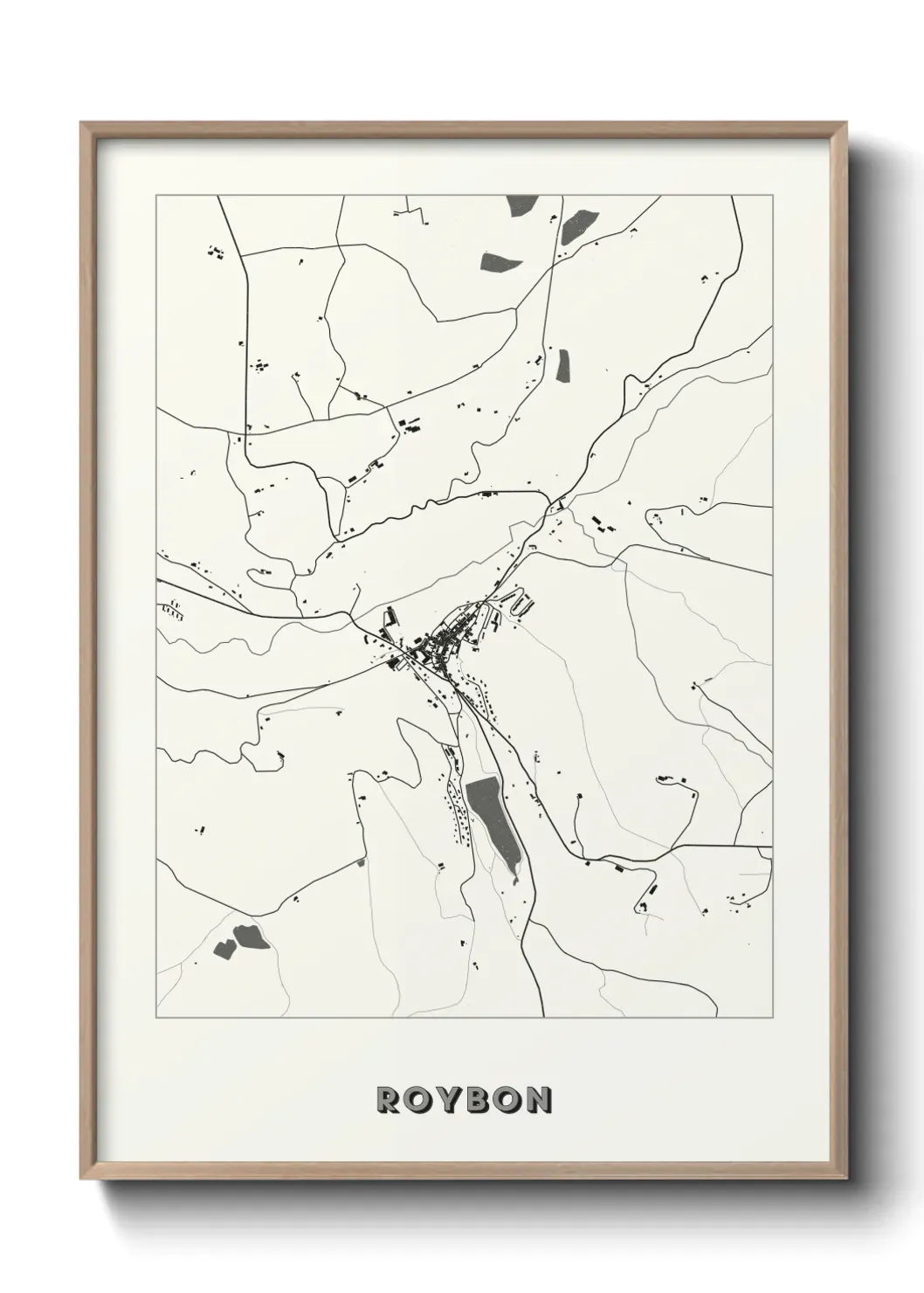 Un poster carte Roybon