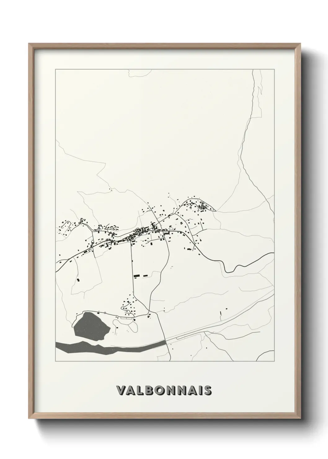 Un poster carte Valbonnais