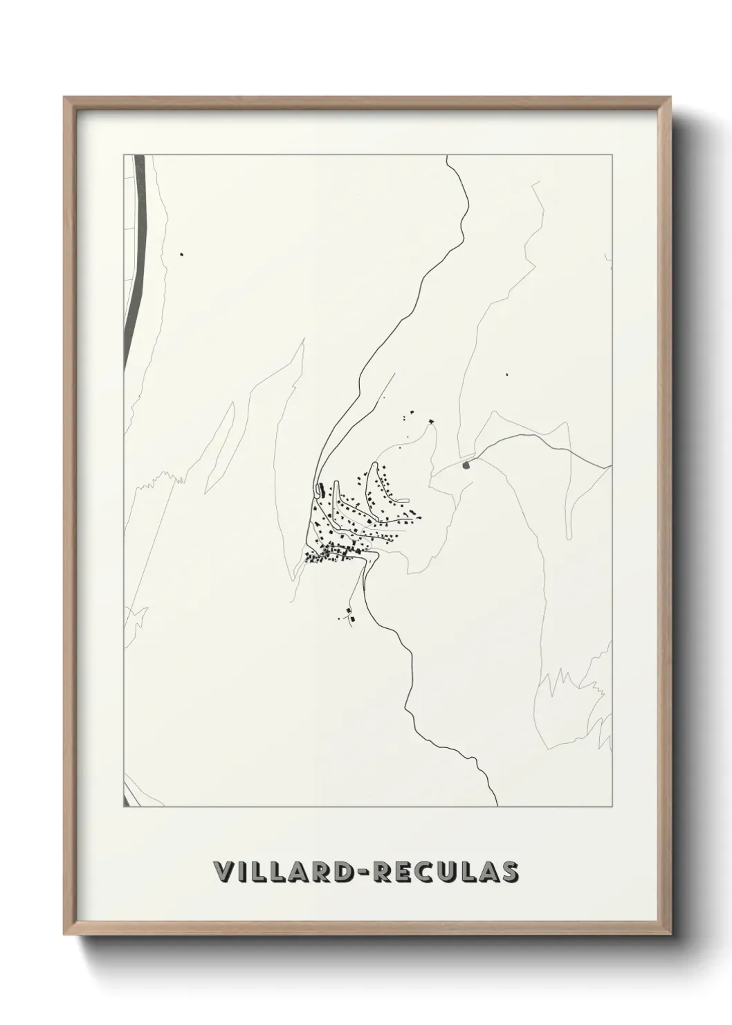 Un poster carte Villard-Reculas