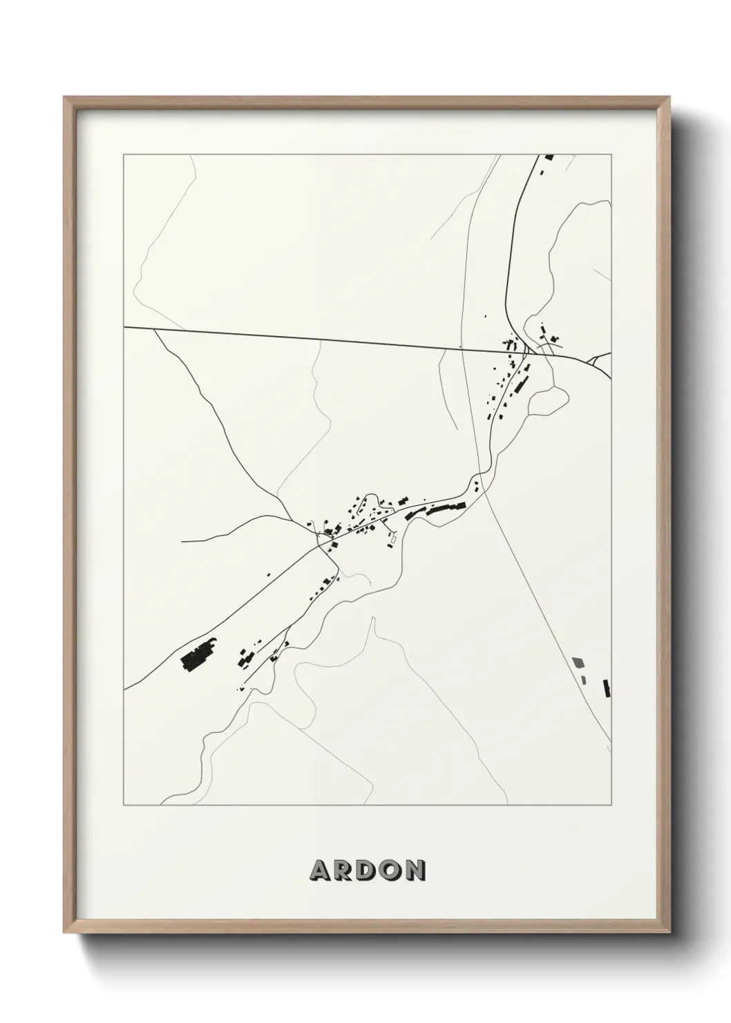 Un poster carte Ardon