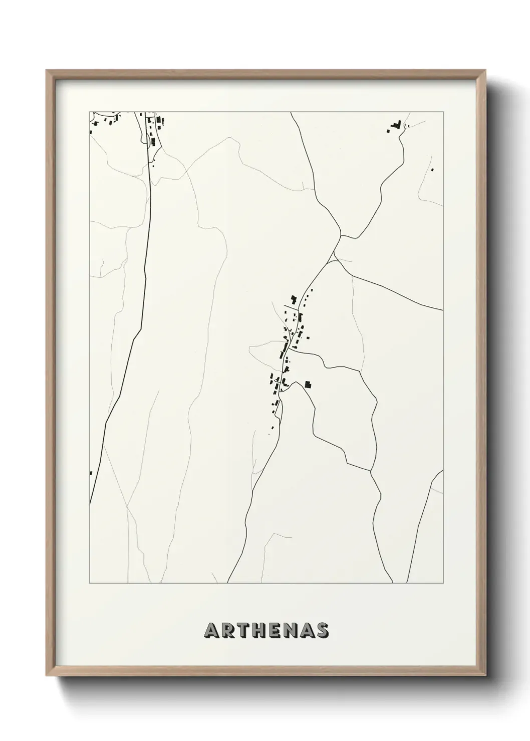 Un poster carte Arthenas