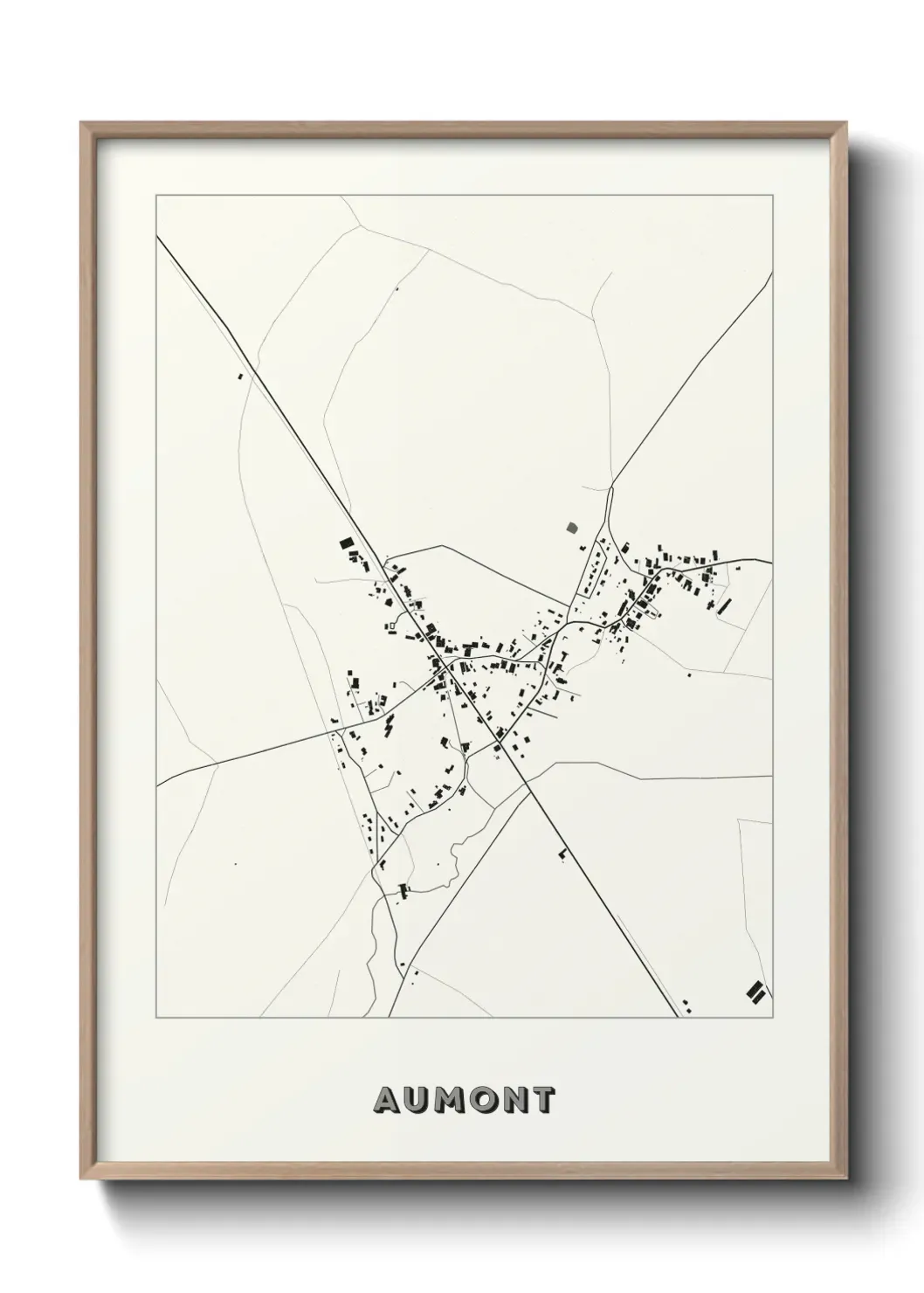 Un poster carte Aumont