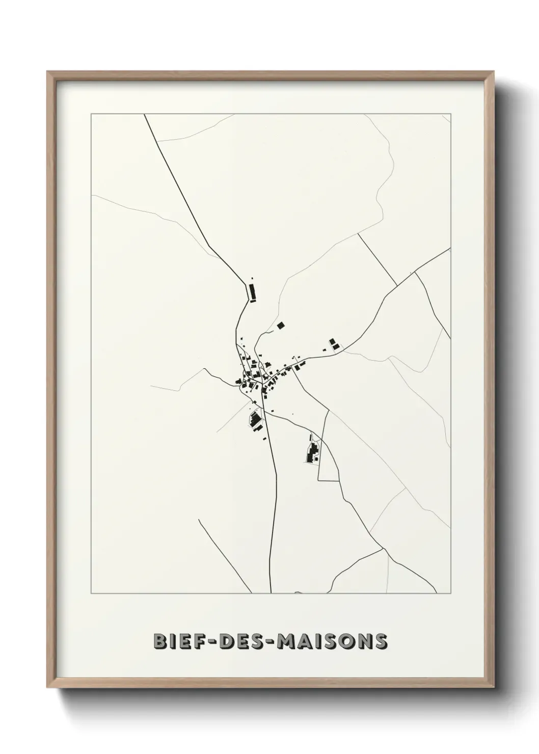 Un poster carteBief-des-Maisons