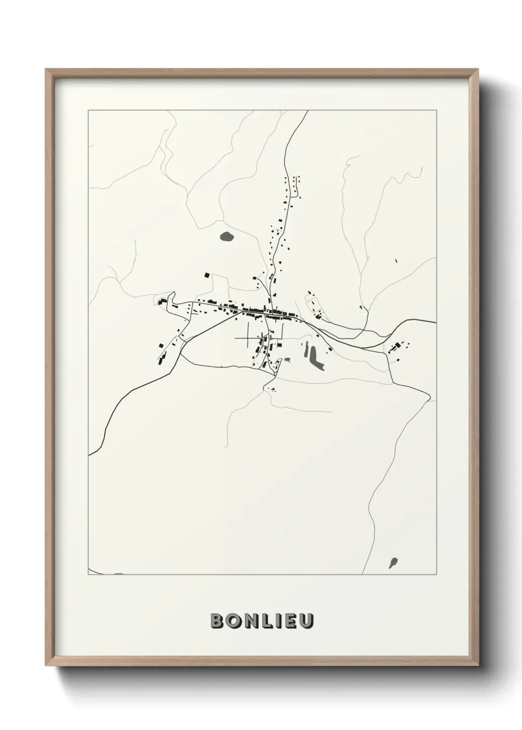 Un poster carte Bonlieu