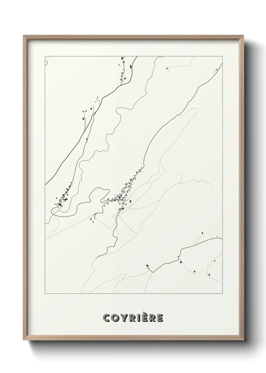 Un poster carte Coyrière