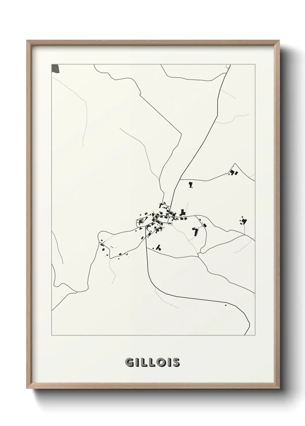 Un poster carte Gillois