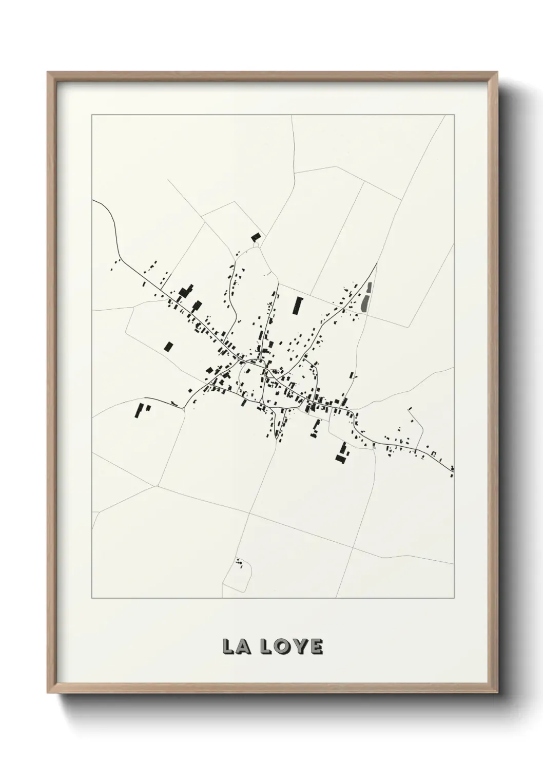 Un poster carte La Loye