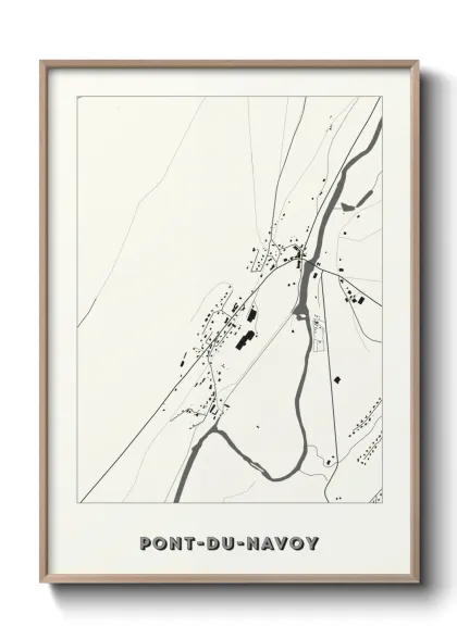 Une affiche de carte sur Pont-du-Navoy