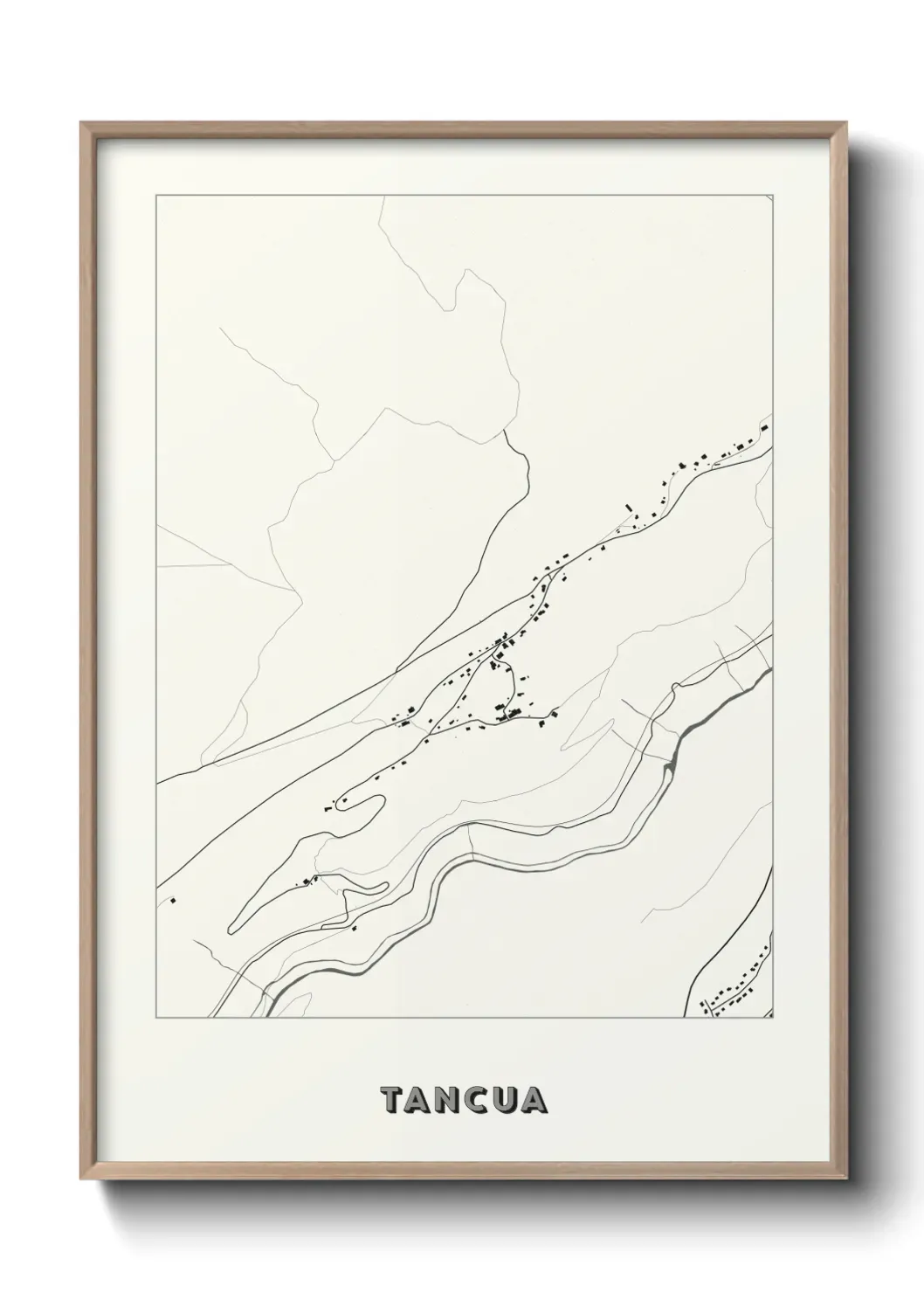 Un poster carte Tancua