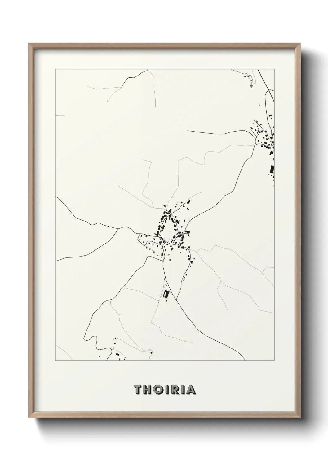 Un poster carte Thoiria
