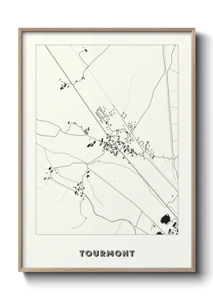 Une affiche de carte sur Tourmont