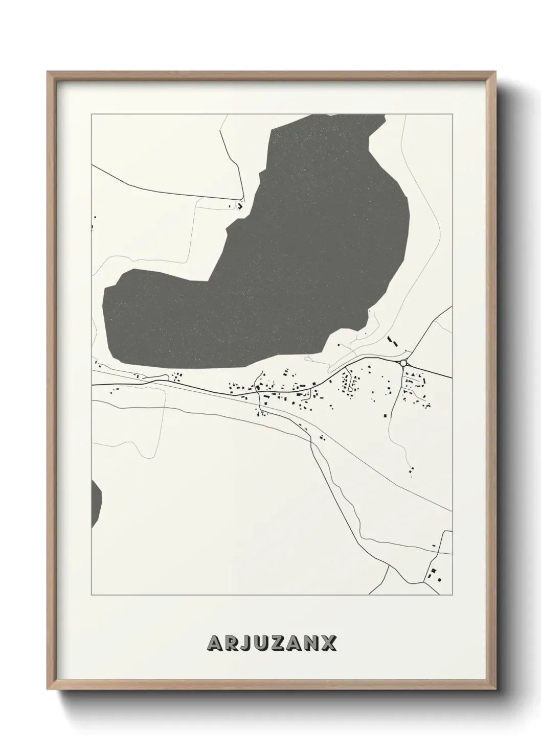 Un poster carte Arjuzanx