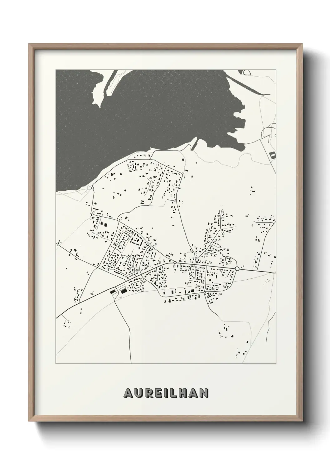 Un poster carte Aureilhan