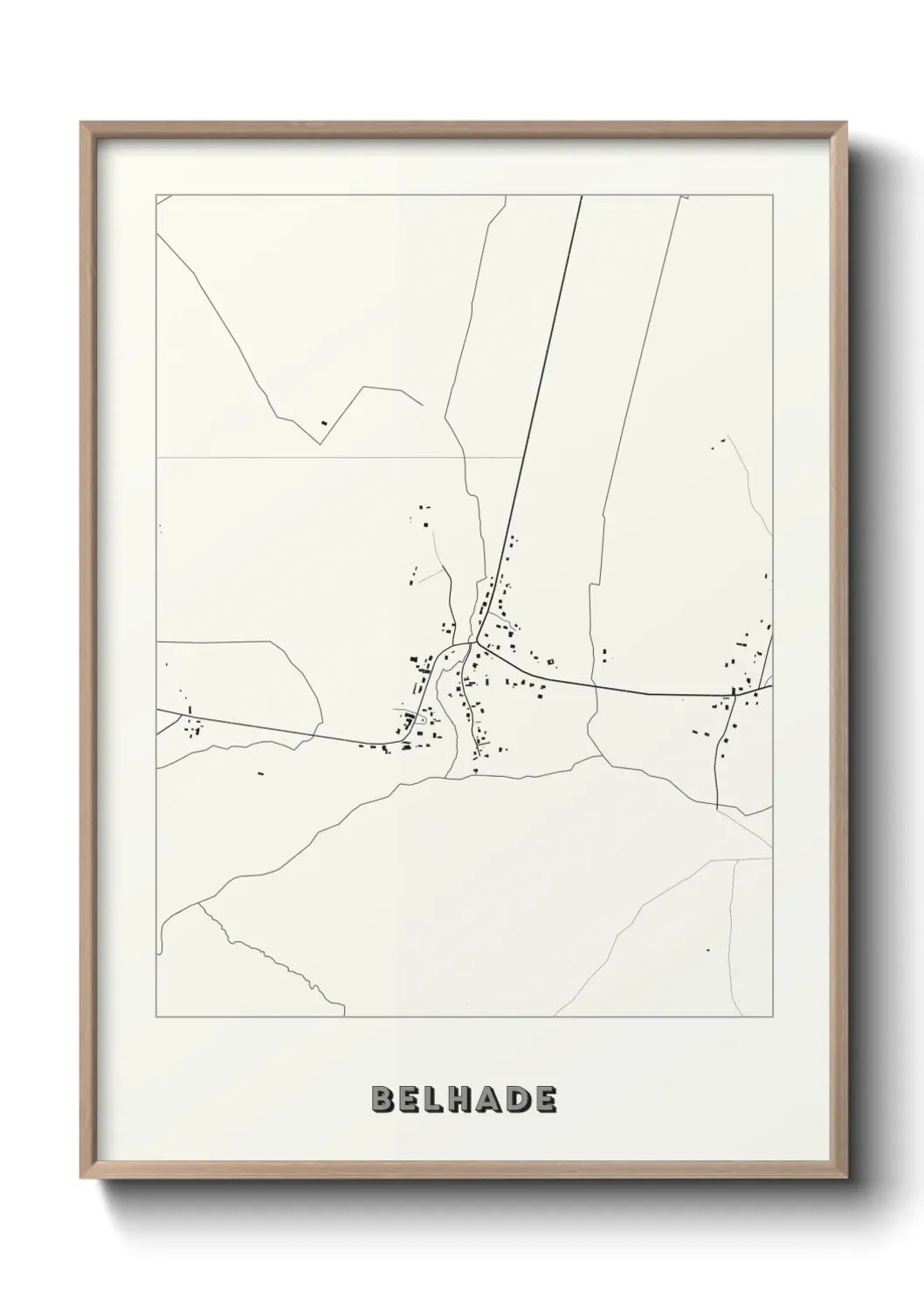 Un poster carte Belhade