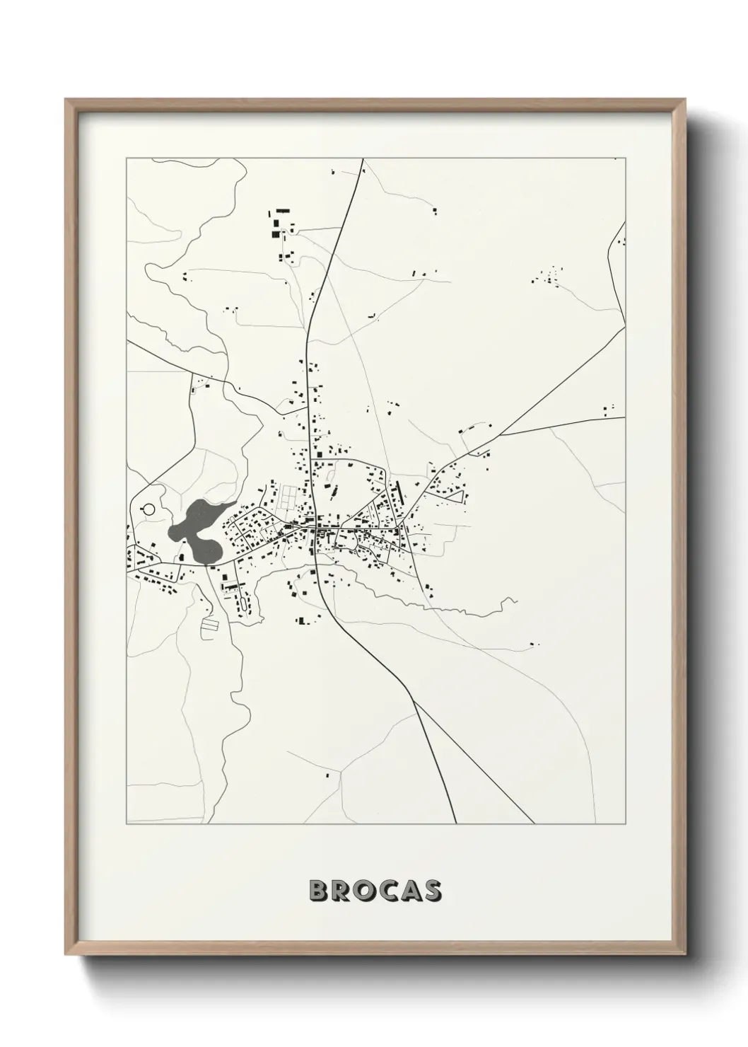 Un poster carte Brocas