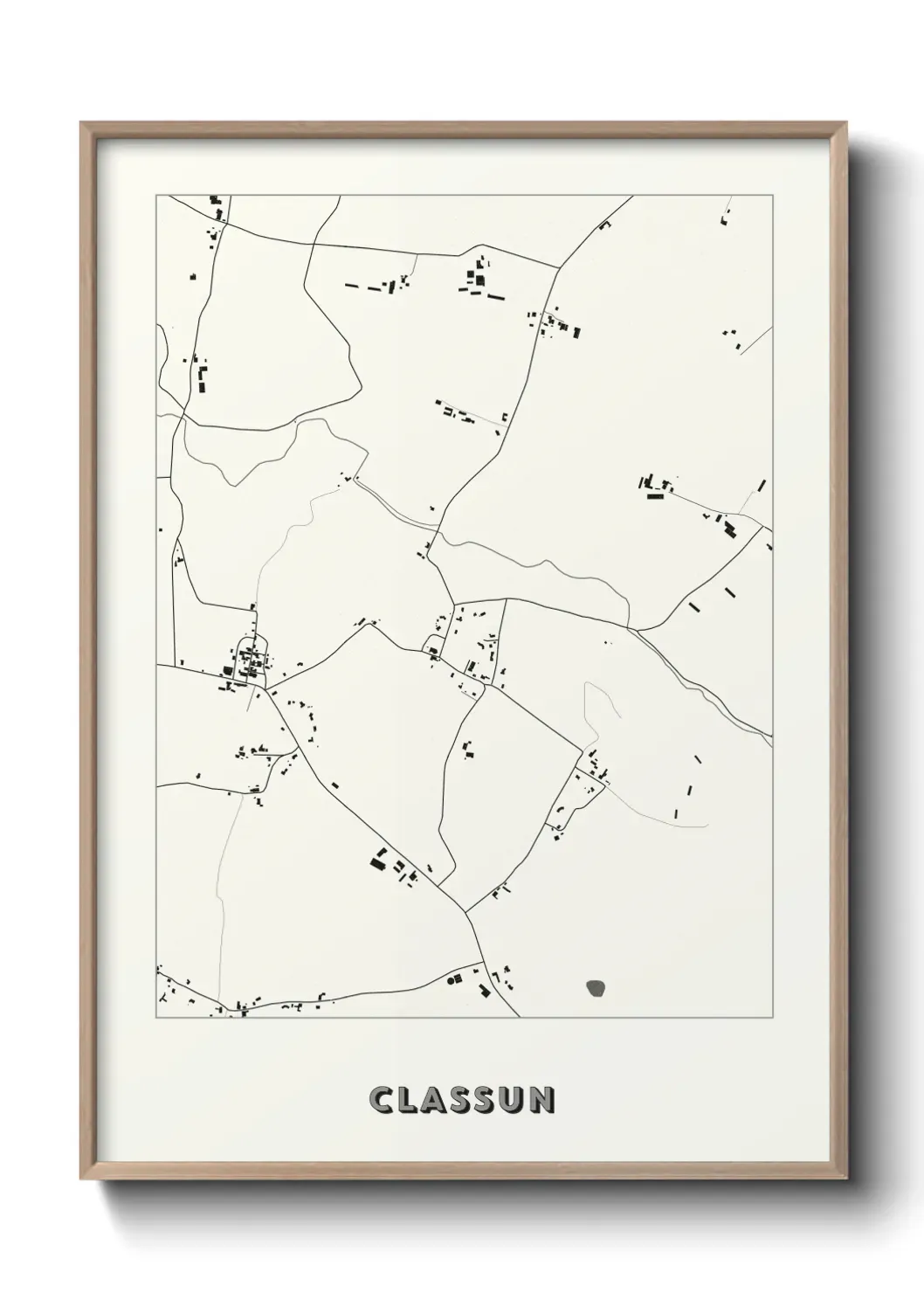 Un poster carte Classun