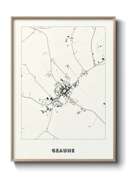 Une affiche de carte sur Geaune