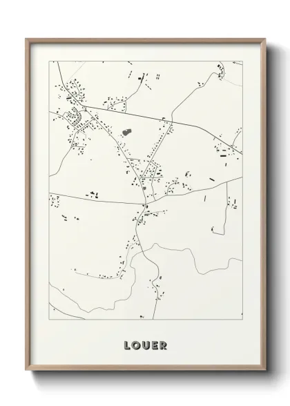 Une affiche de carte sur Louer
