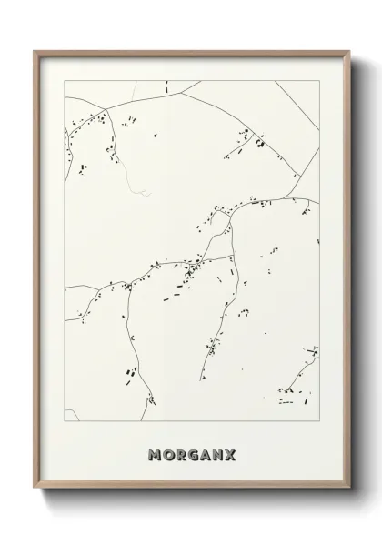 Une affiche de carte sur Morganx