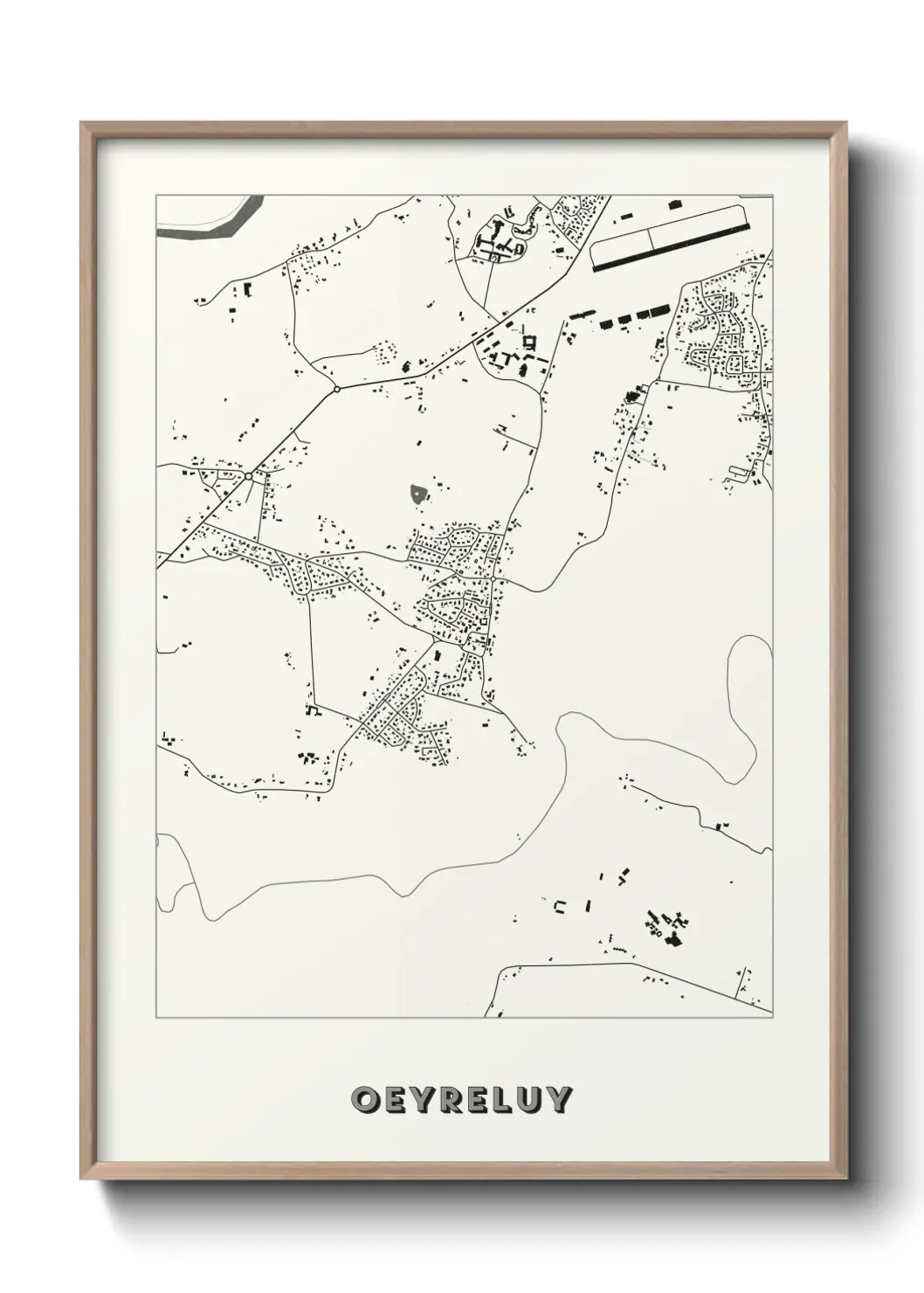 Un poster carte Oeyreluy