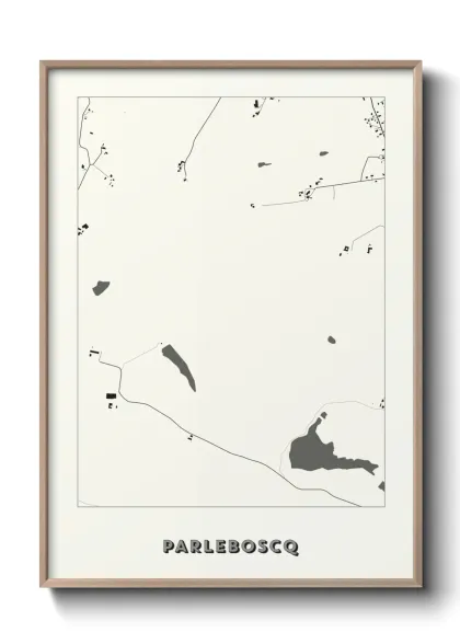 Une affiche de carte sur Parleboscq