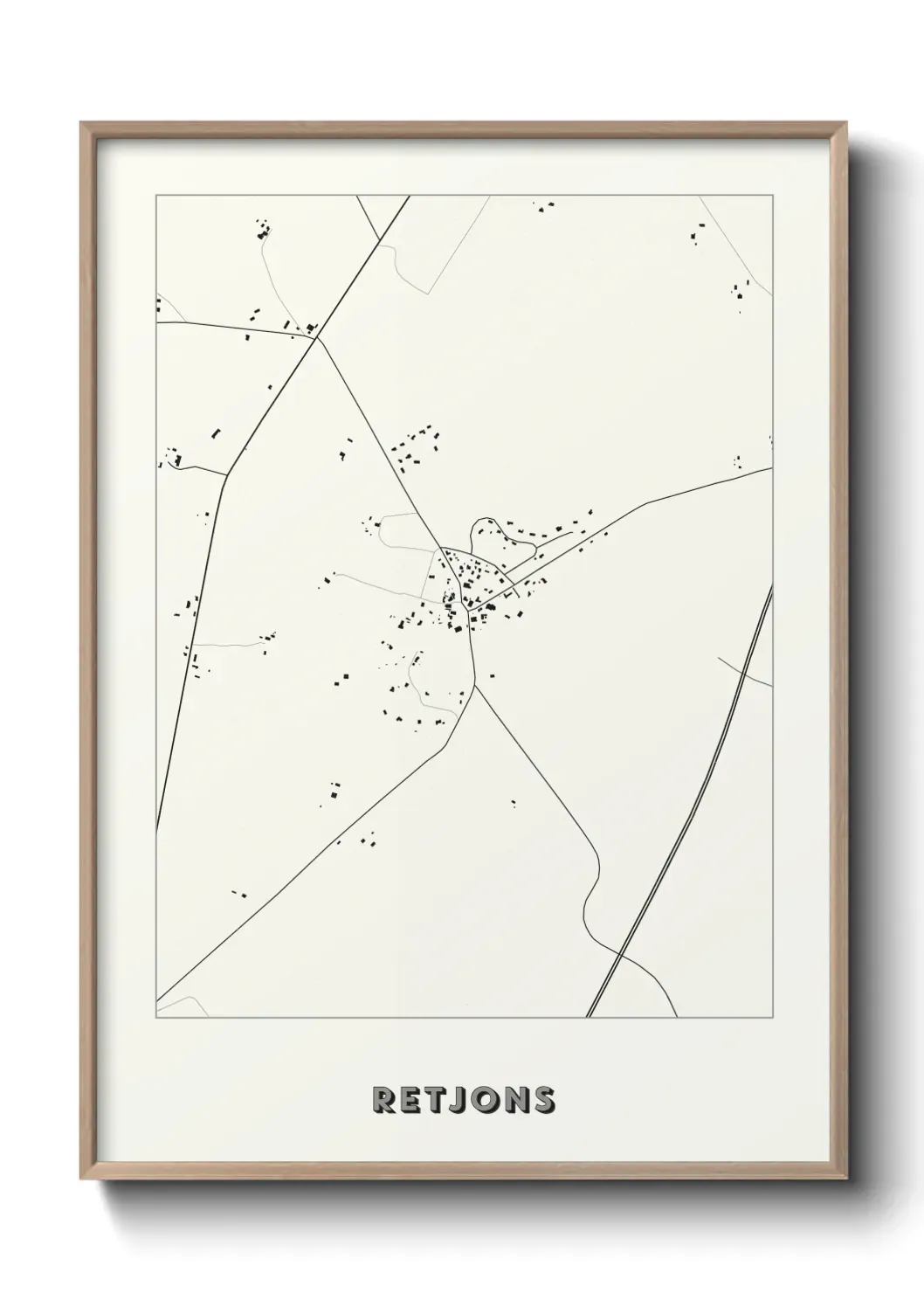 Un poster carte Retjons