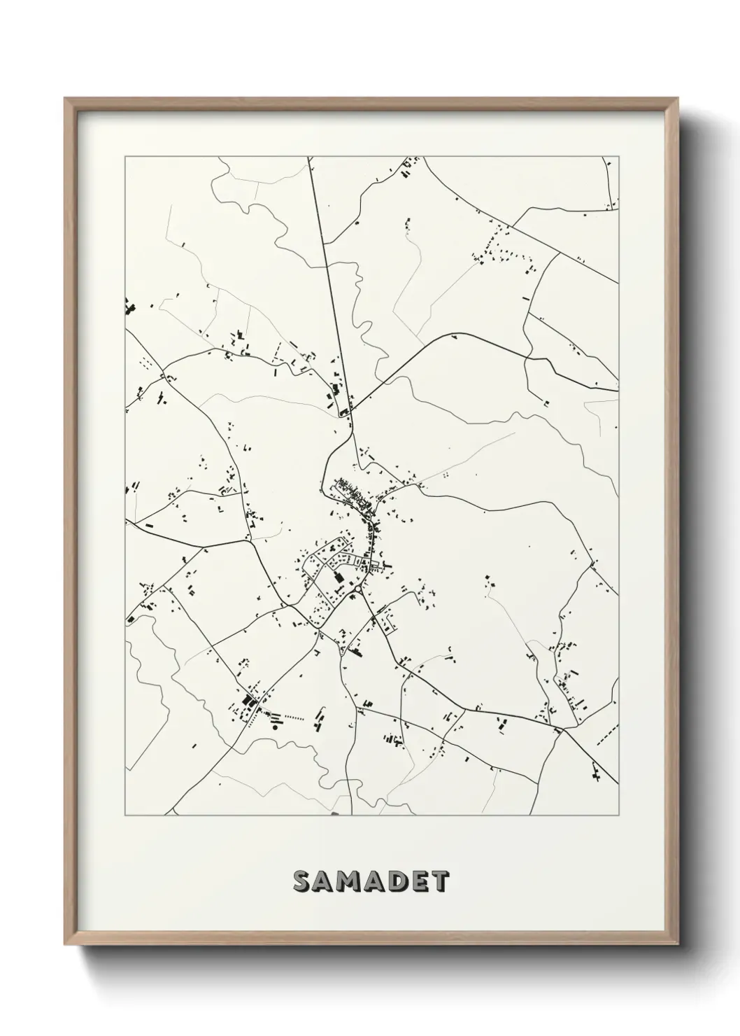 Un poster carte Samadet
