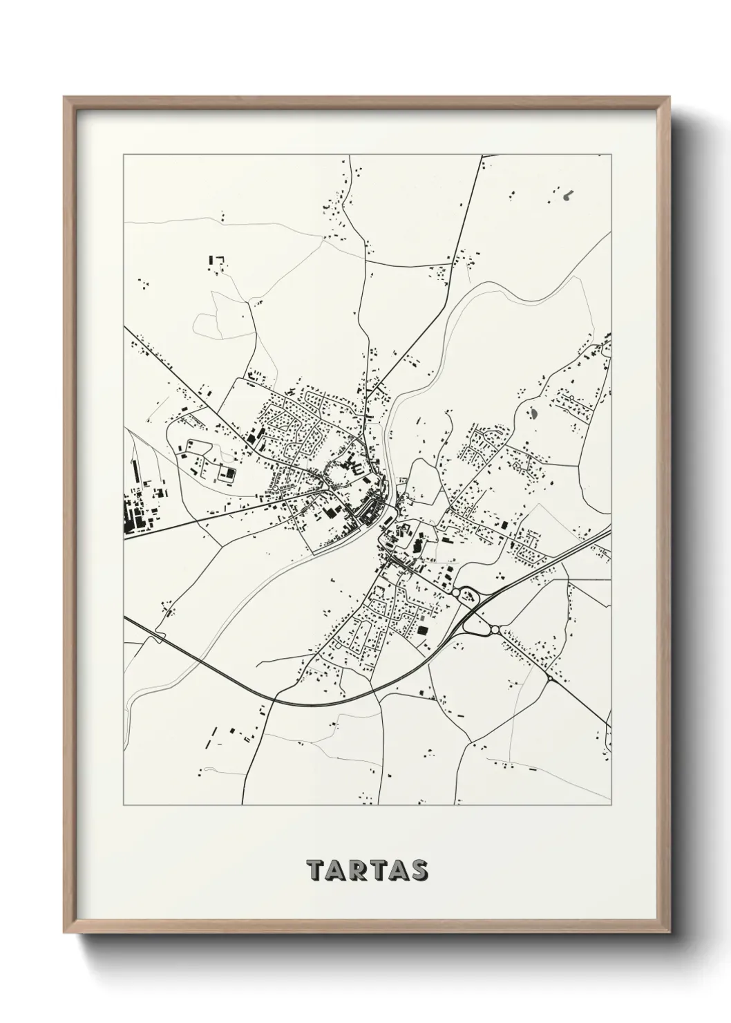 Un poster carte Tartas