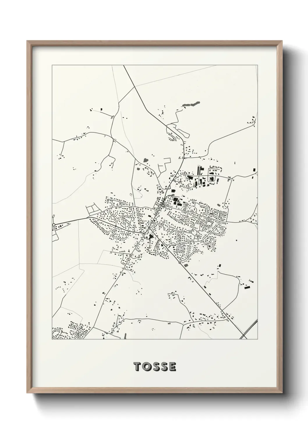 Un poster carte Tosse