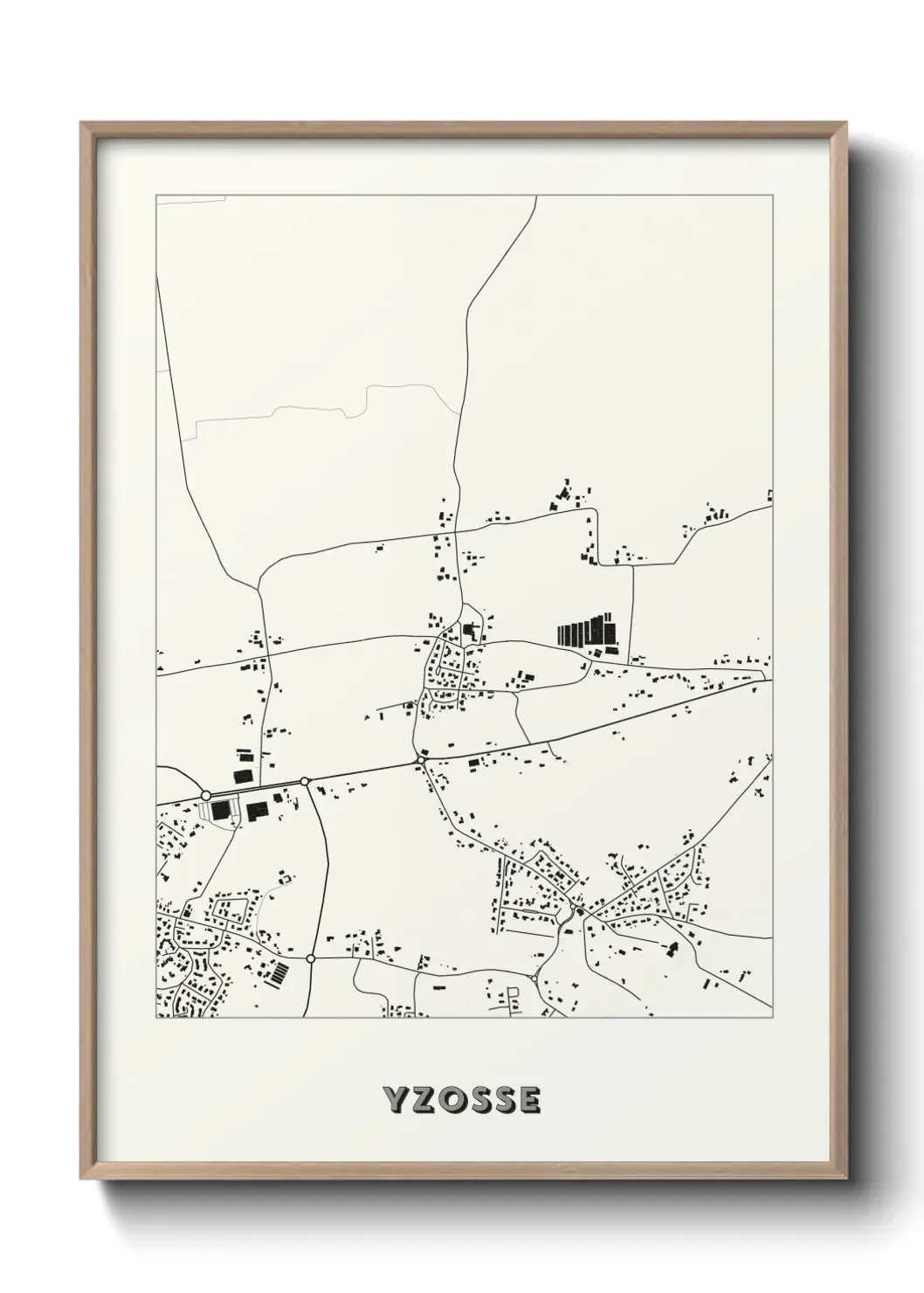 Un poster carte Yzosse