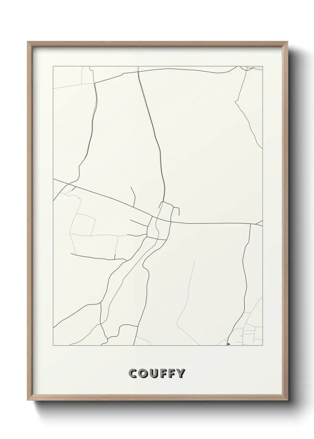 Un poster carte Couffy