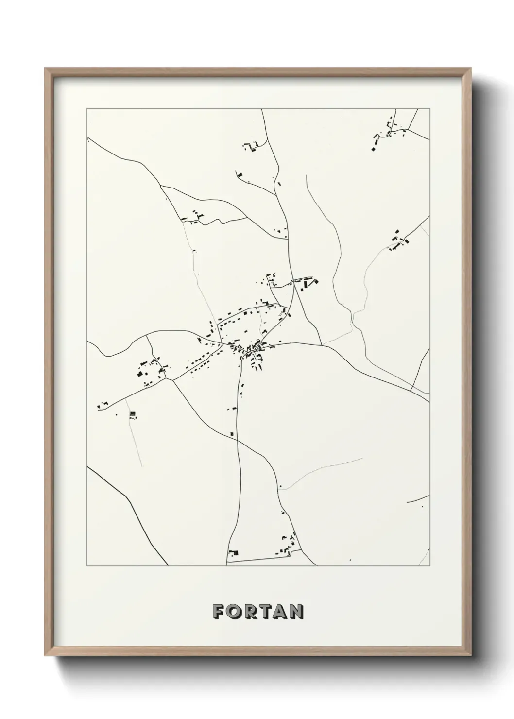 Un poster carte Fortan