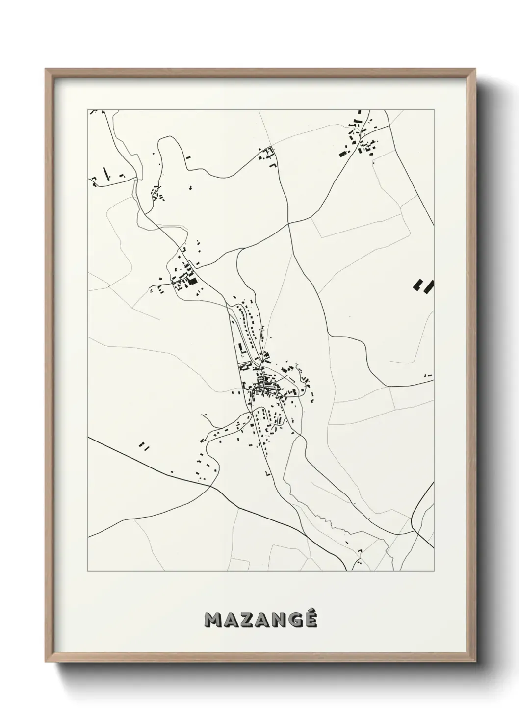 Un poster carte Mazangé