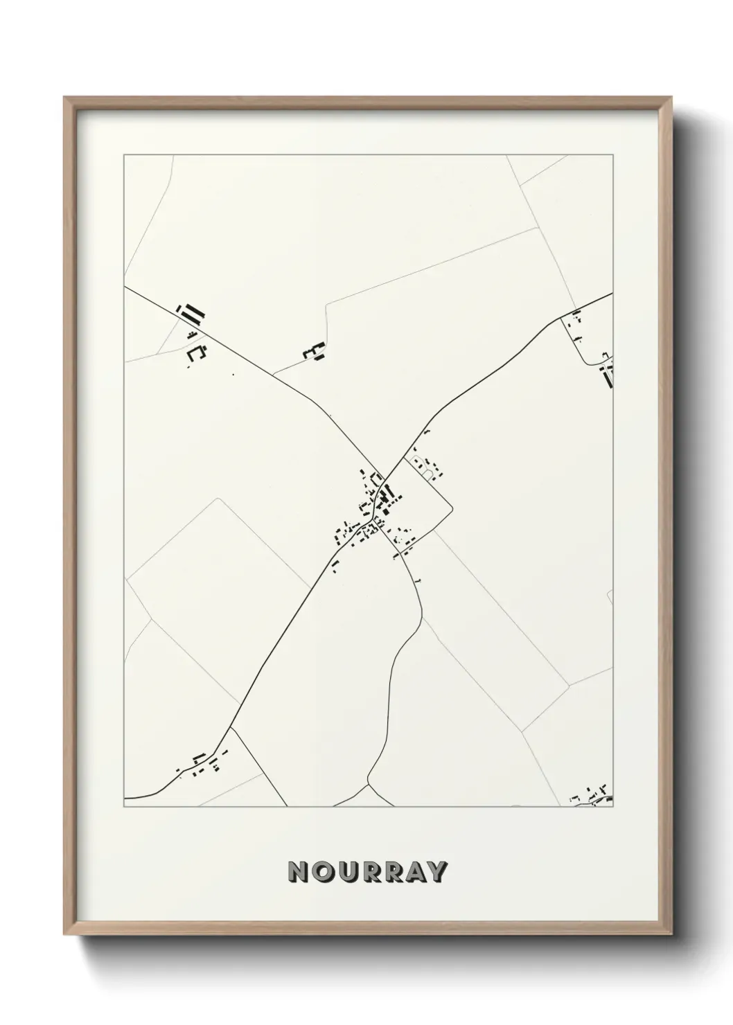 Un poster carte Nourray
